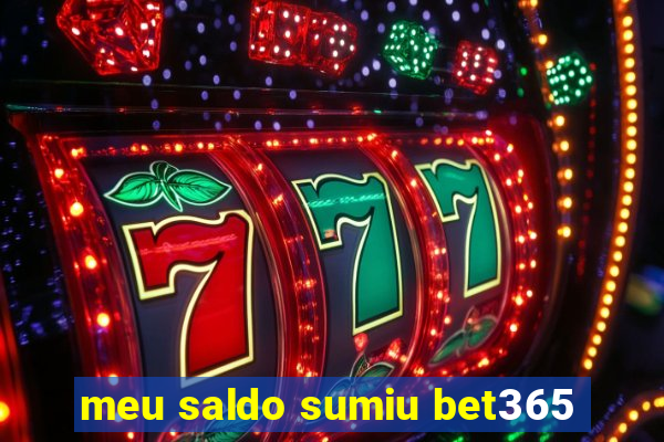 meu saldo sumiu bet365